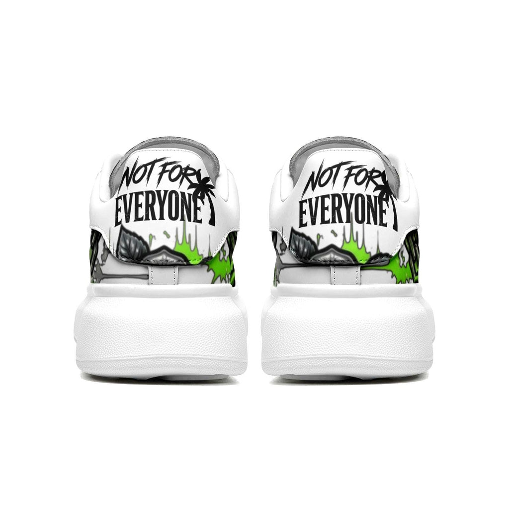 Baskets unisexes personnalisées Hommes Femmes Streetwear Chaussures plateforme Graffiti Semelle épaisse Gros lacets