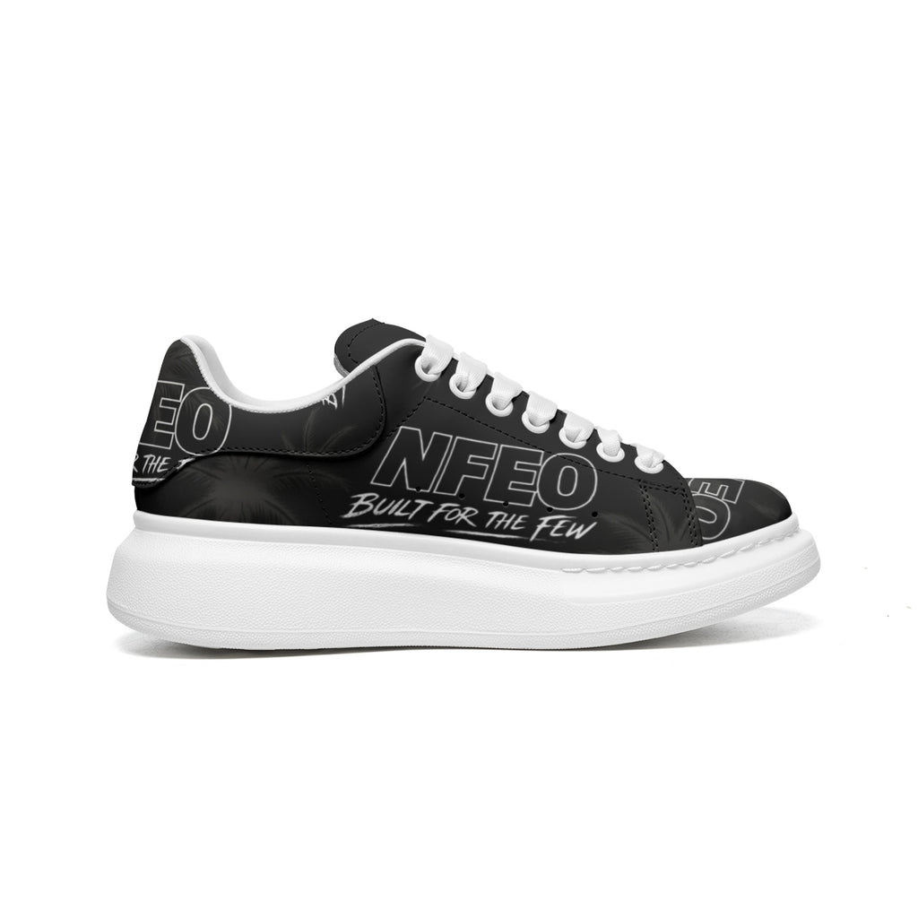 Unisex Non Slip Fat Lace NFEO Faux Leather X-ray Platform Designer Sneakers