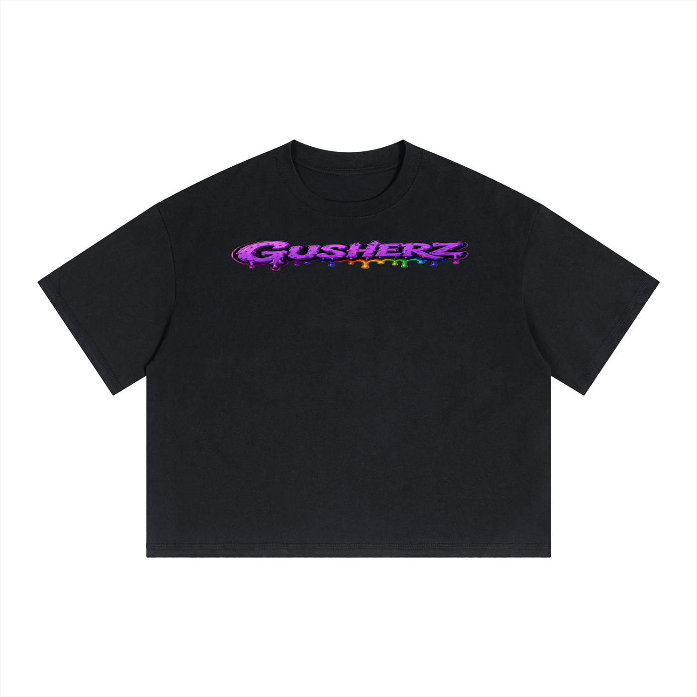Gusherz Heavyweight Boxy Crop Tee | 250 GSM Drop Shoulder Graphic Tee | NFEO ZAZA Reserve