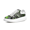 Baskets unisexes personnalisées Hommes Femmes Streetwear Chaussures plateforme Graffiti Semelle épaisse Gros lacets