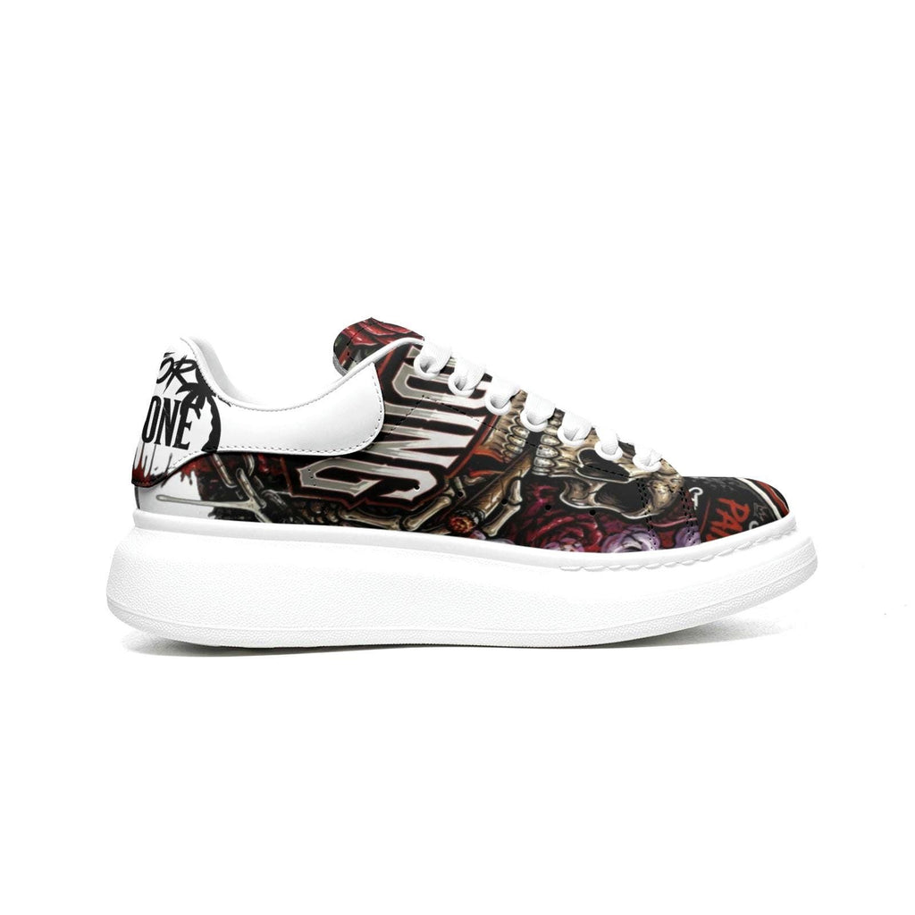 Custom Unisex Sneakers Streetwear Hypebeast Non Slip Fat Lace Chunky Sole Shoes Mens Womens