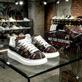 Custom Unisex Sneakers Streetwear Hypebeast Non Slip Fat Lace Chunky Sole Shoes Mens Womens