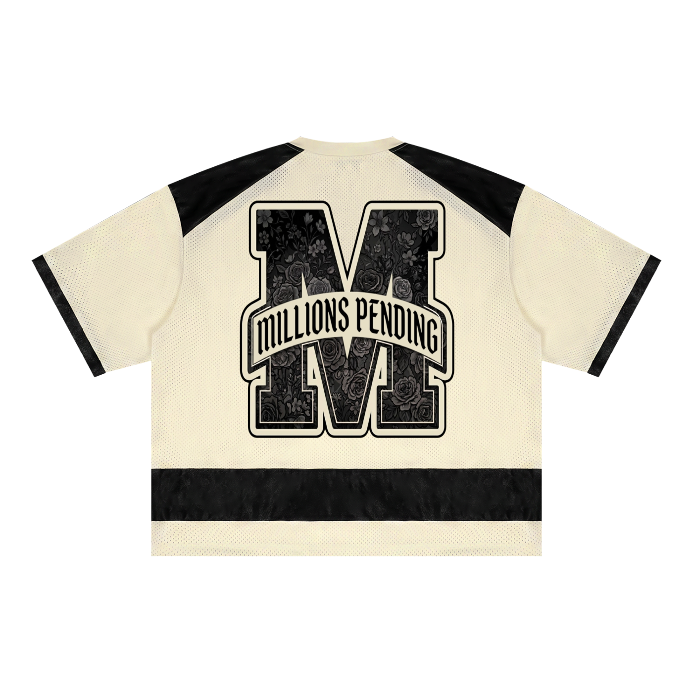 Unisex Varsity Stripe Raglan Sleeve Mesh Boxy T-Shirt Top Tier NFEO Millions Pending Entrepreneur Fashion Statement