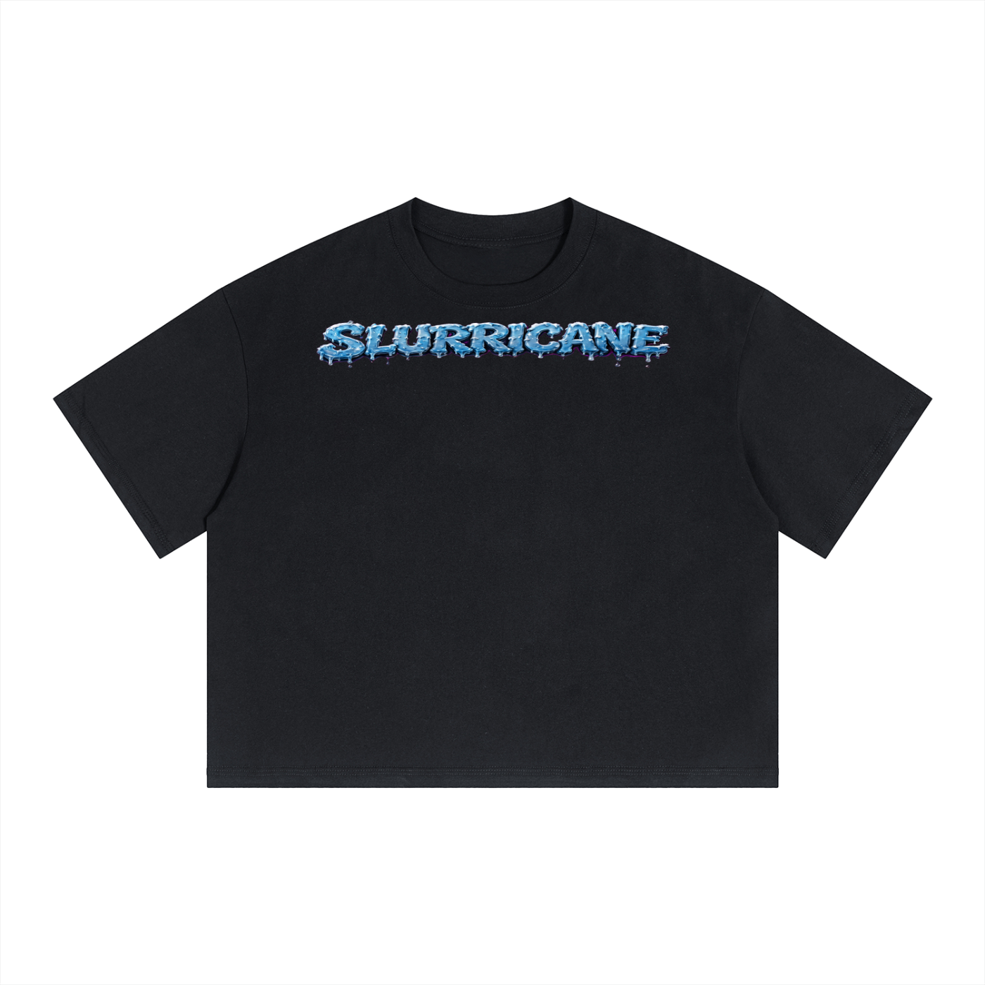 Boxy Crop Tee | 250 GSM Heavyweight | NFEO BUILT FOR THE FEW Cannabis Strain Streetwear - SLURRICANE | Exclusive Zaza Drop