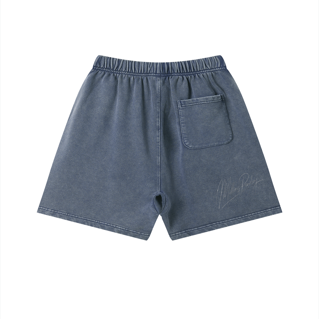 Unisex Vintage Wash Cotton Shorts Gusherz Cannabis Strain Streetwear Heavyweight Summer Athletic Premium wear