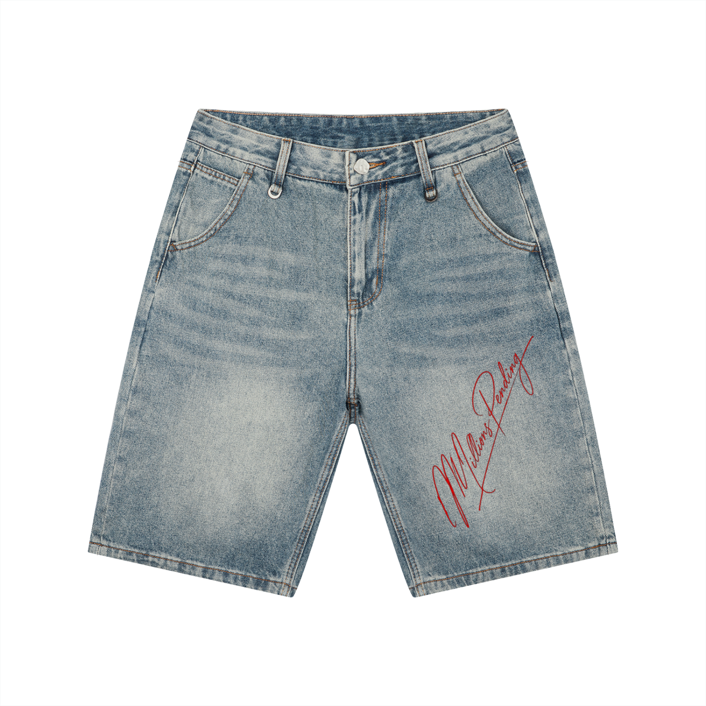 NFEO Unisex Vintage Wash Denim Shorts Streetwear Essentials For The Entrepreneurs Millions Pending Statement piece
