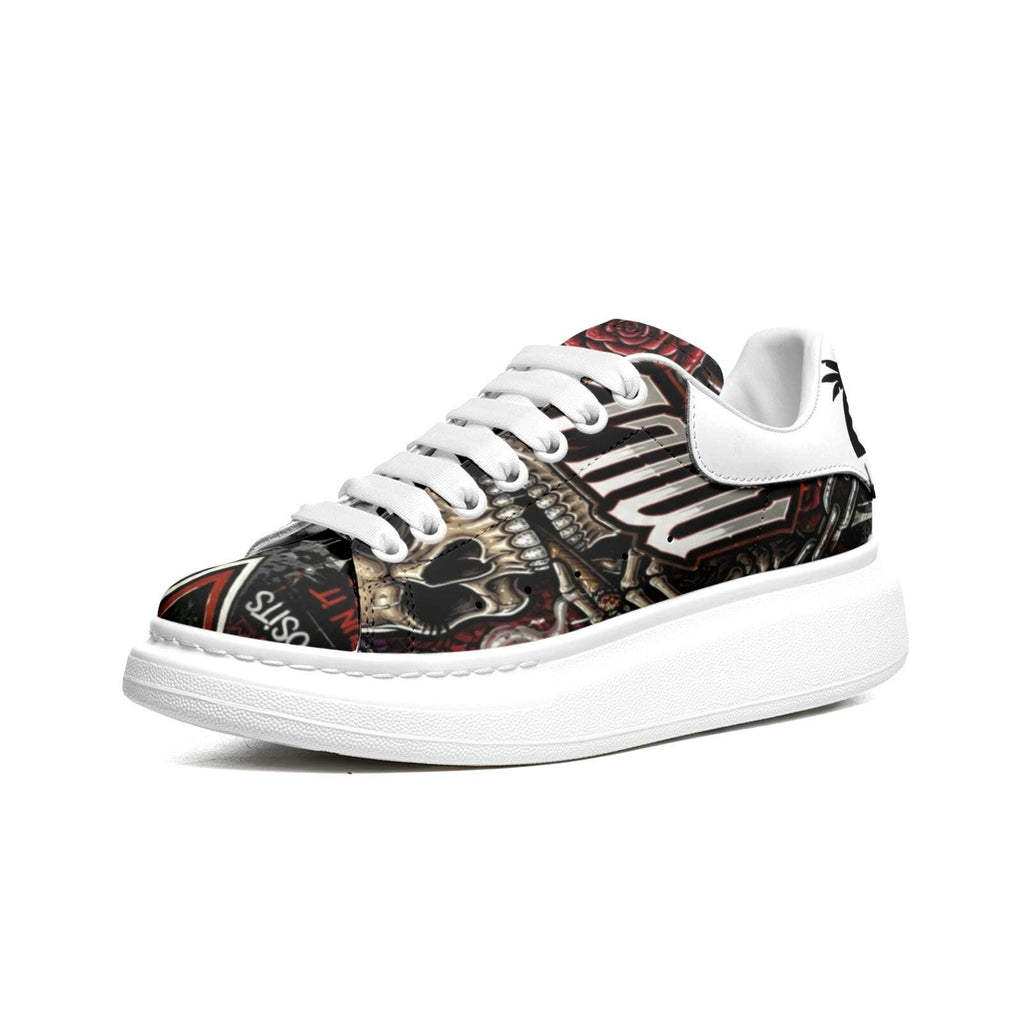 Custom Unisex Sneakers Streetwear Hypebeast Non Slip Fat Lace Chunky Sole Shoes Mens Womens