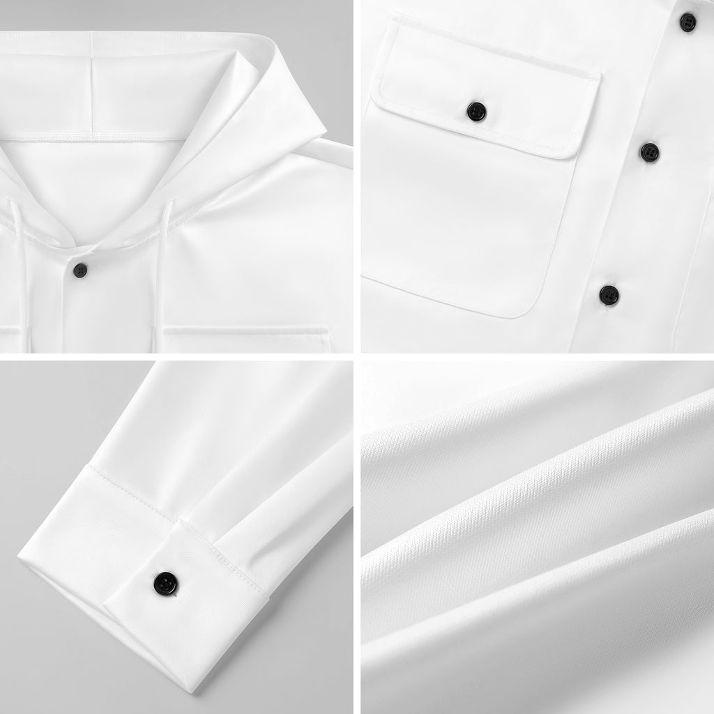Product photo showing Hooded Long Sleeved Varsity Style Jacket Lightweight Premium unisex 230gsm Red Black B.A.E Streetwear