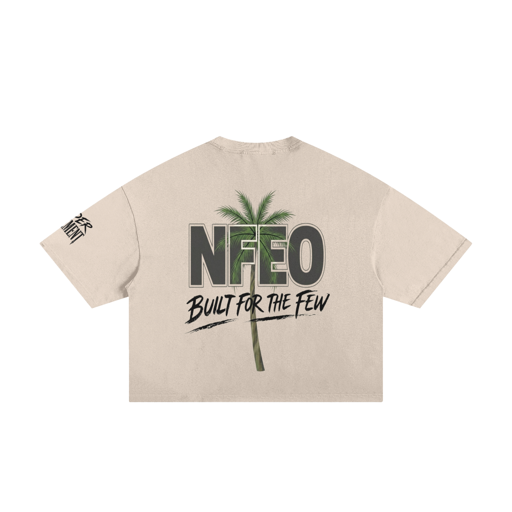 Premium UnisexHeavyweight Boxy Frayed Tee NFEO Cotton Oversized Loose Fit Drop Shoulder Streetwear Essential Entrepreneur Fashion
