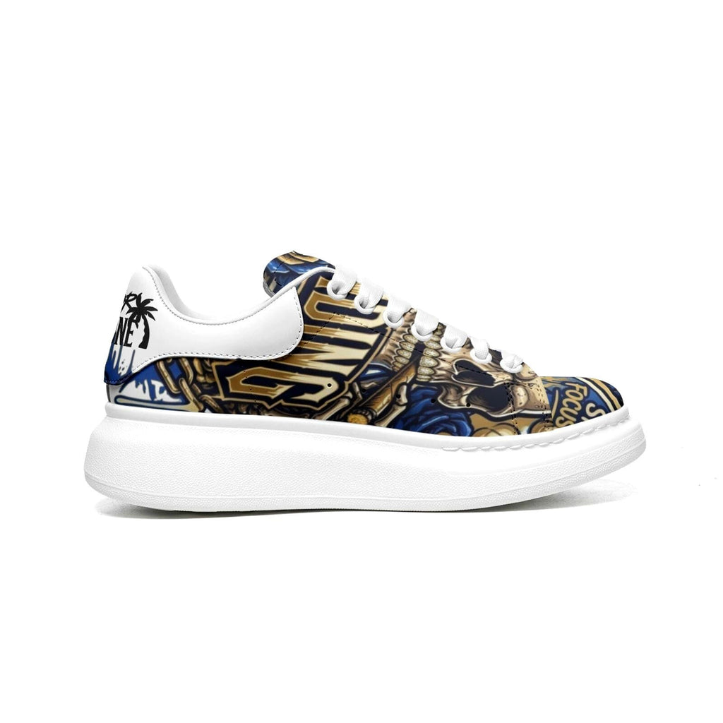 Baskets unisexes personnalisées streetwear semelle épaisse lacets larges antidérapantes chaussures de créateur hypebeast