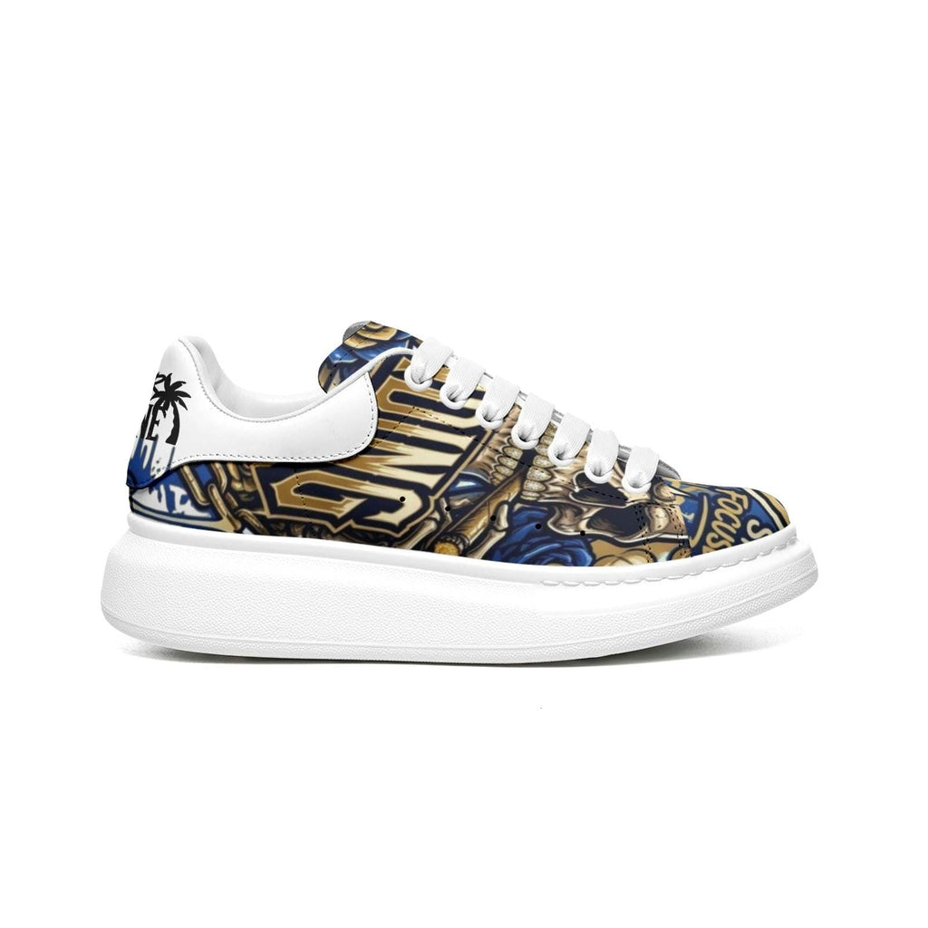 Baskets unisexes personnalisées streetwear semelle épaisse lacets larges antidérapantes chaussures de créateur hypebeast