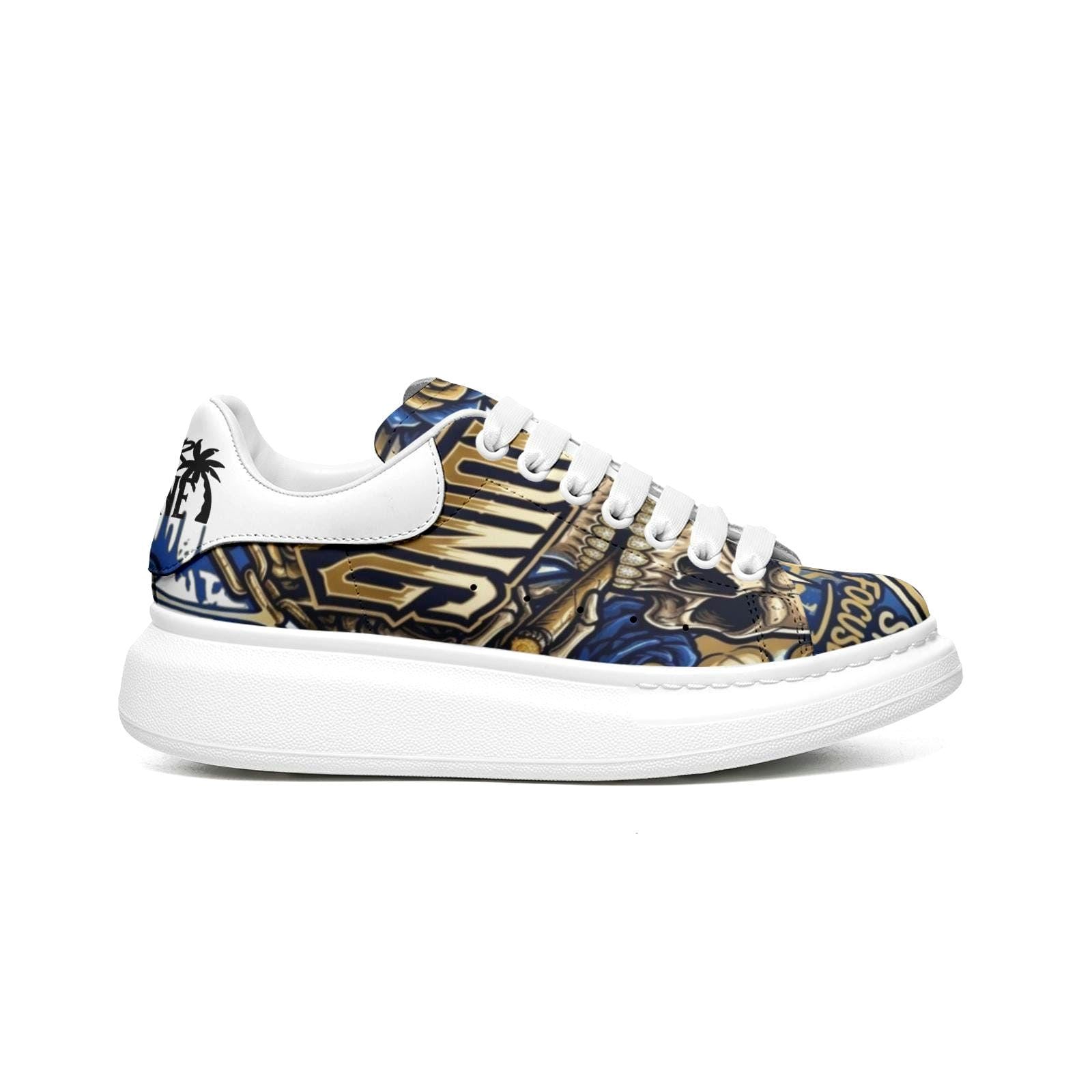 Custom Unisex Sneakers Streetwear Chunky Sole Fat Laces Non Slip Hypebeast Designer Footwear
