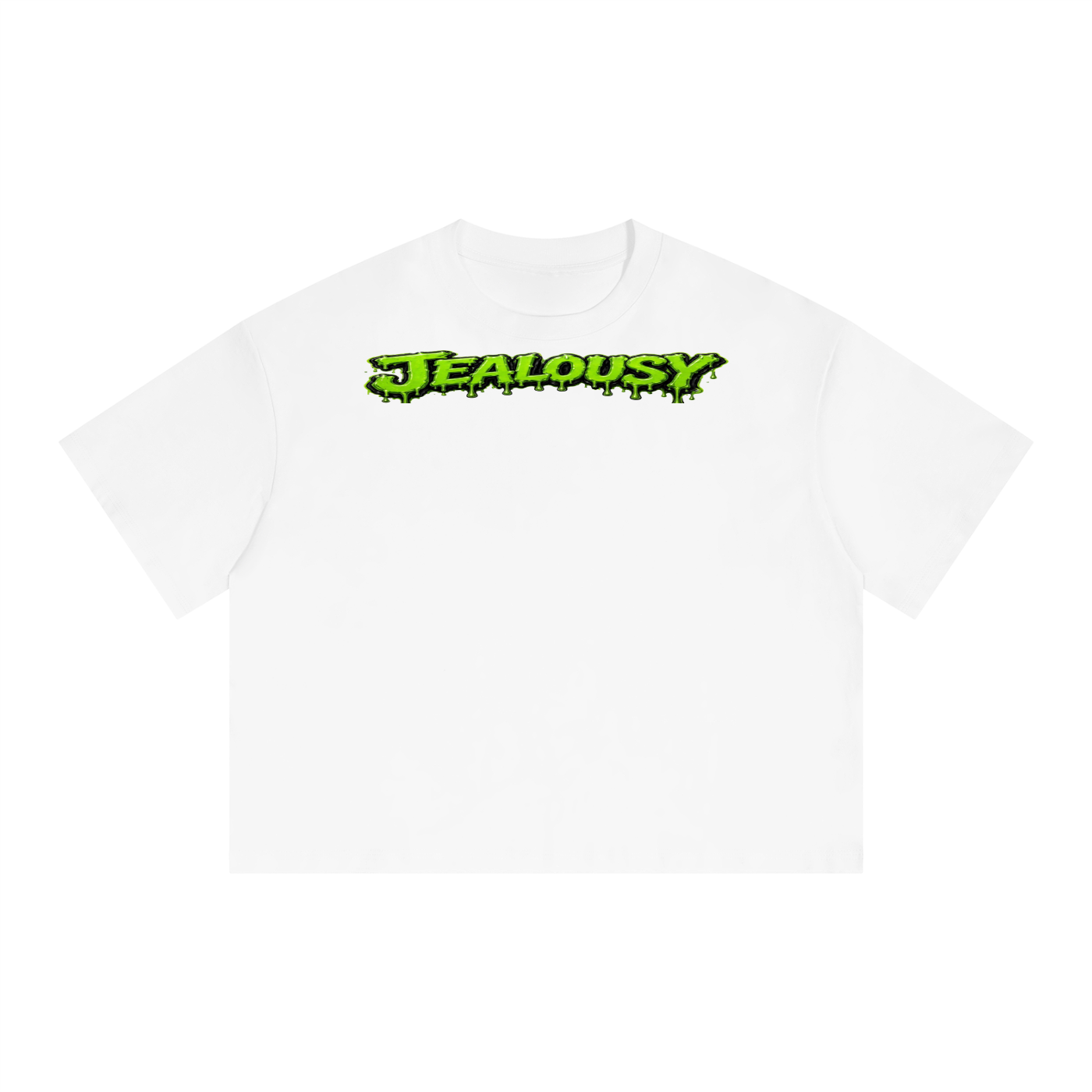 Heavyweight Boxy Crop Tee | 250 GSM Drop Shoulder Jealousy Graphic Tee | NFEO ZAZA Reserve
