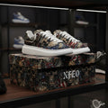 Custom platform Sneakers Unisex personalized Streetwear Fat Laces Chunky Sole Shoes Wide Toe Footwear