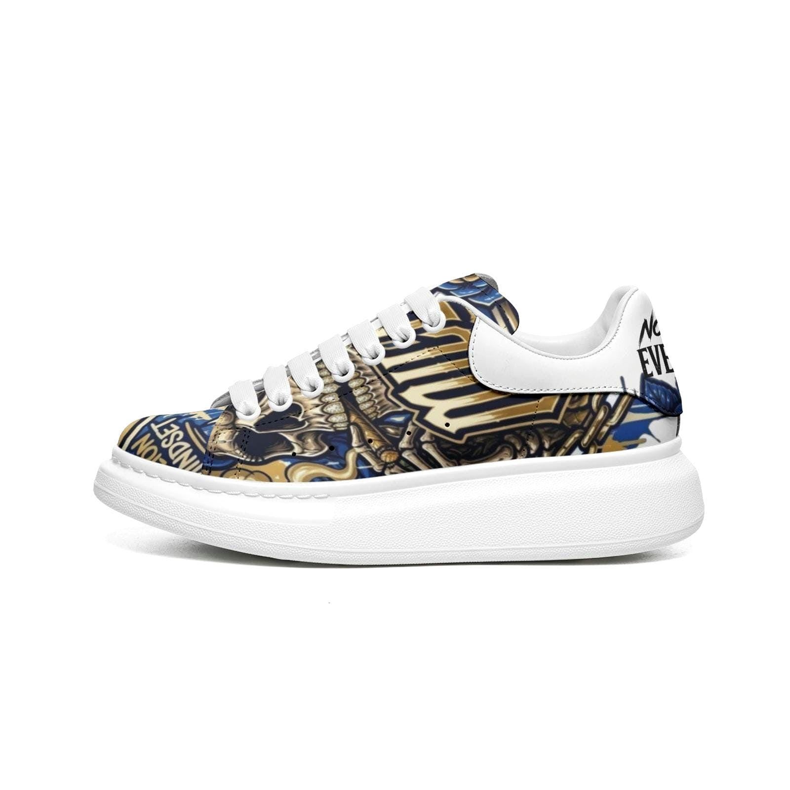 Custom Unisex Sneakers Streetwear Chunky Sole Fat Laces Non Slip Hypebeast Designer Footwear