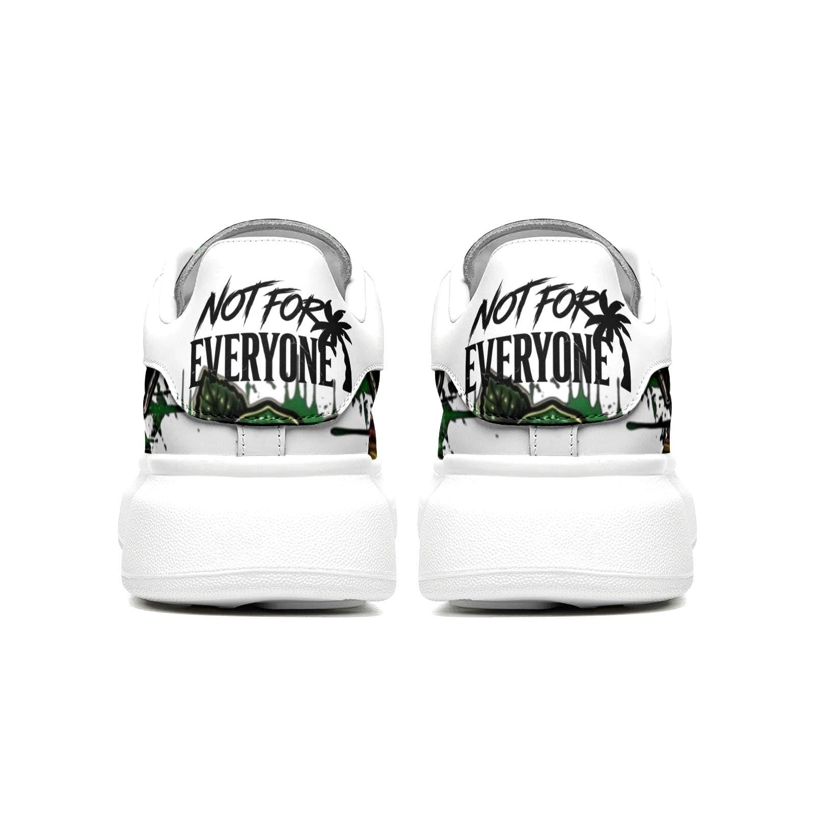Custom Unisex Sneakers personalized Streetwear Jamaica Africa Chunky Sole Shoes Reggae Hypebeast Platform