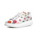 Baskets personnalisées avec plateforme, motif floral blanc, pour femmes – Cadeaux d'été personnalisés pour elle – Chaussures