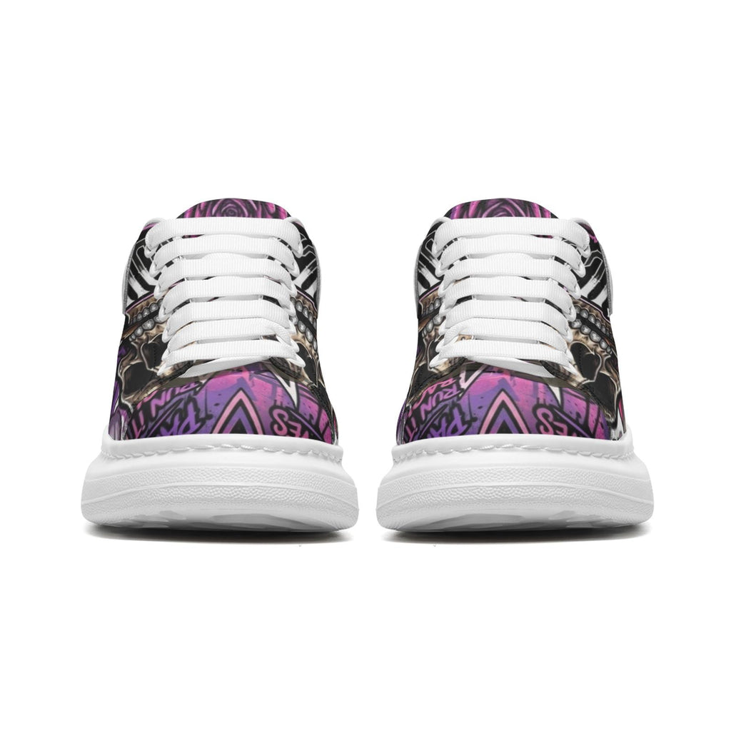 Custom Comfort walking Shoes Non Slip Fat Lace Chunky Sole Sneakers Men Women Footwear