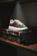 Custom Unisex Sneakers personalized Streetwear Jamaica Africa Chunky Sole Shoes Reggae Hypebeast Platform