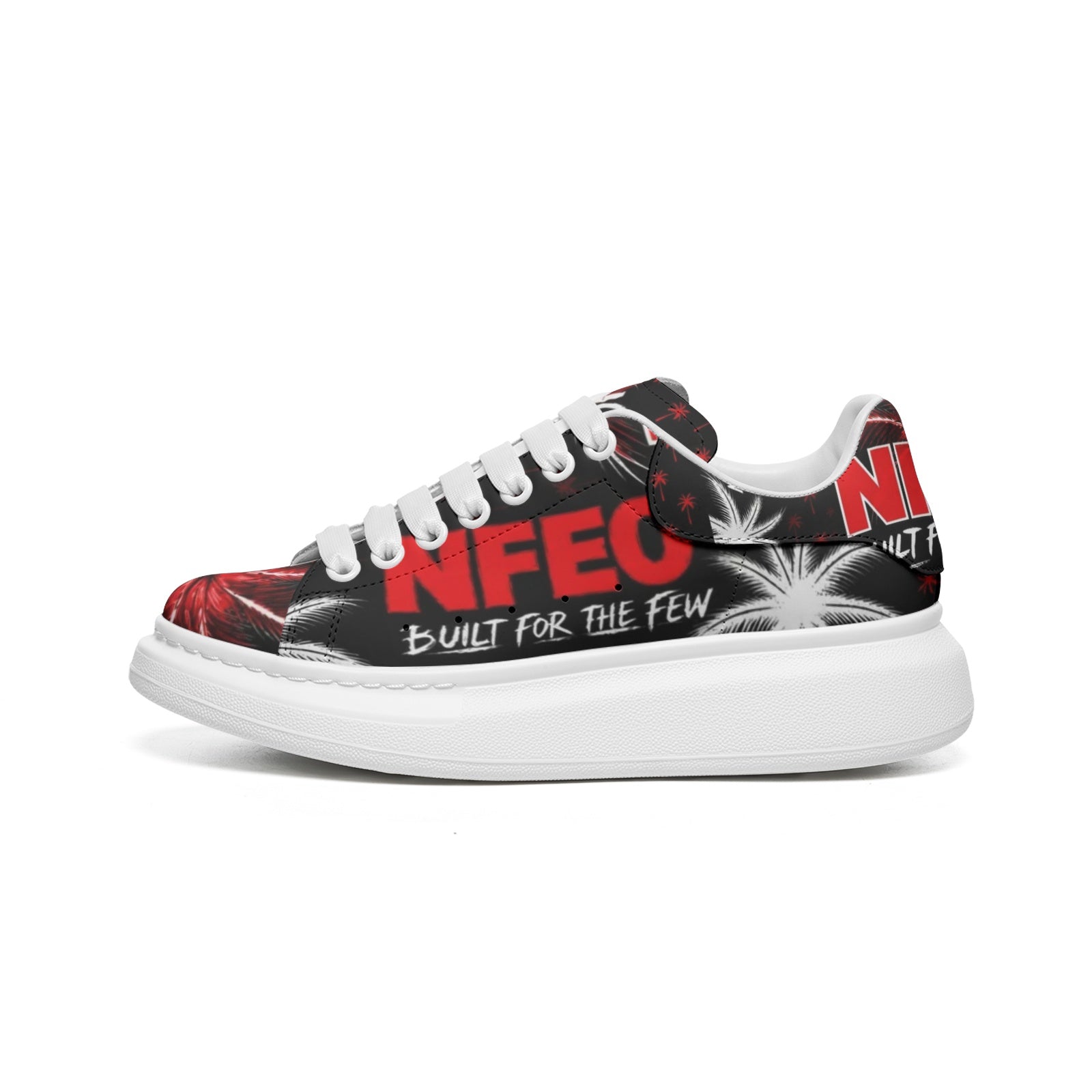 NFEO Platform Sneakers Built For The Few premium streetwear footwear featuring chunky sole designer silhouette, luxury urban fashion styling, entrepreneur lifestyle branding, exclusive sneaker culture design, modern streetwear shoes, statement fashion footwear, casual luxury sneakers, lifestyle streetwear apparel collection, premium designer-inspired platform sneakers for men and women, fashion-forward everyday footwear, urban luxury sneaker brand.