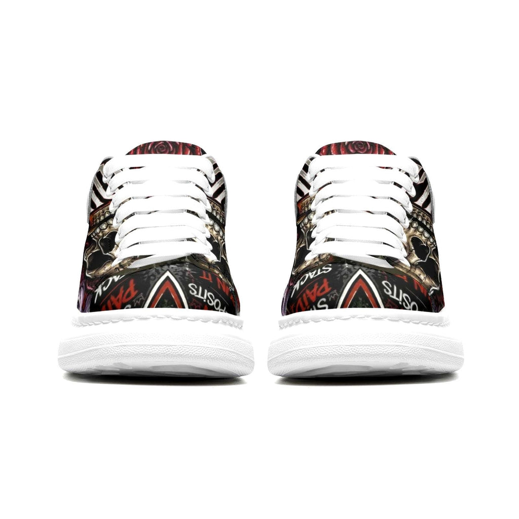 Custom Unisex Sneakers Streetwear Hypebeast Non Slip Fat Lace Chunky Sole Shoes Mens Womens