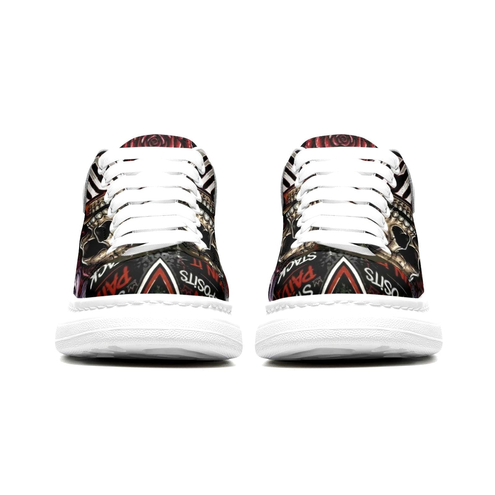 Custom Unisex Sneakers Streetwear Hypebeast Non Slip Fat Lace Chunky Sole Shoes Mens Womens