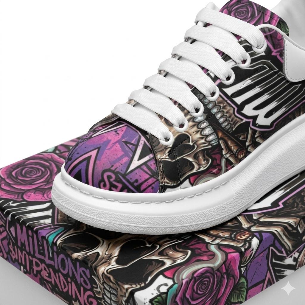 Custom Comfort walking Shoes Non Slip Fat Lace Chunky Sole Sneakers Men Women Footwear