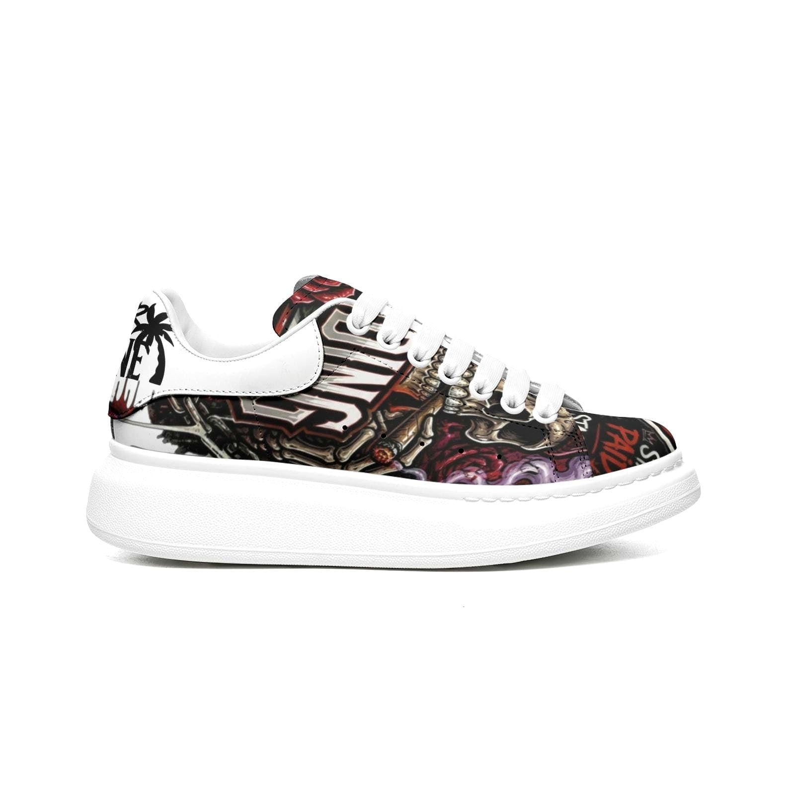 Custom Unisex Sneakers Streetwear Hypebeast Non Slip Fat Lace Chunky Sole Shoes Mens Womens