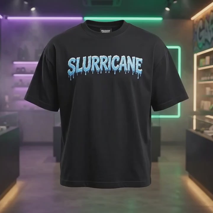 Boxy Crop Tee | 250 GSM Heavyweight | NFEO BUILT FOR THE FEW Cannabis Strain Streetwear - SLURRICANE | Exclusive Zaza Drop