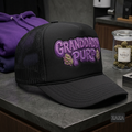 Embroidered Foam Trucker Hat Granddaddy purp | Cannabis Strain Streetwear Hat | NFEO Zaza Reserve