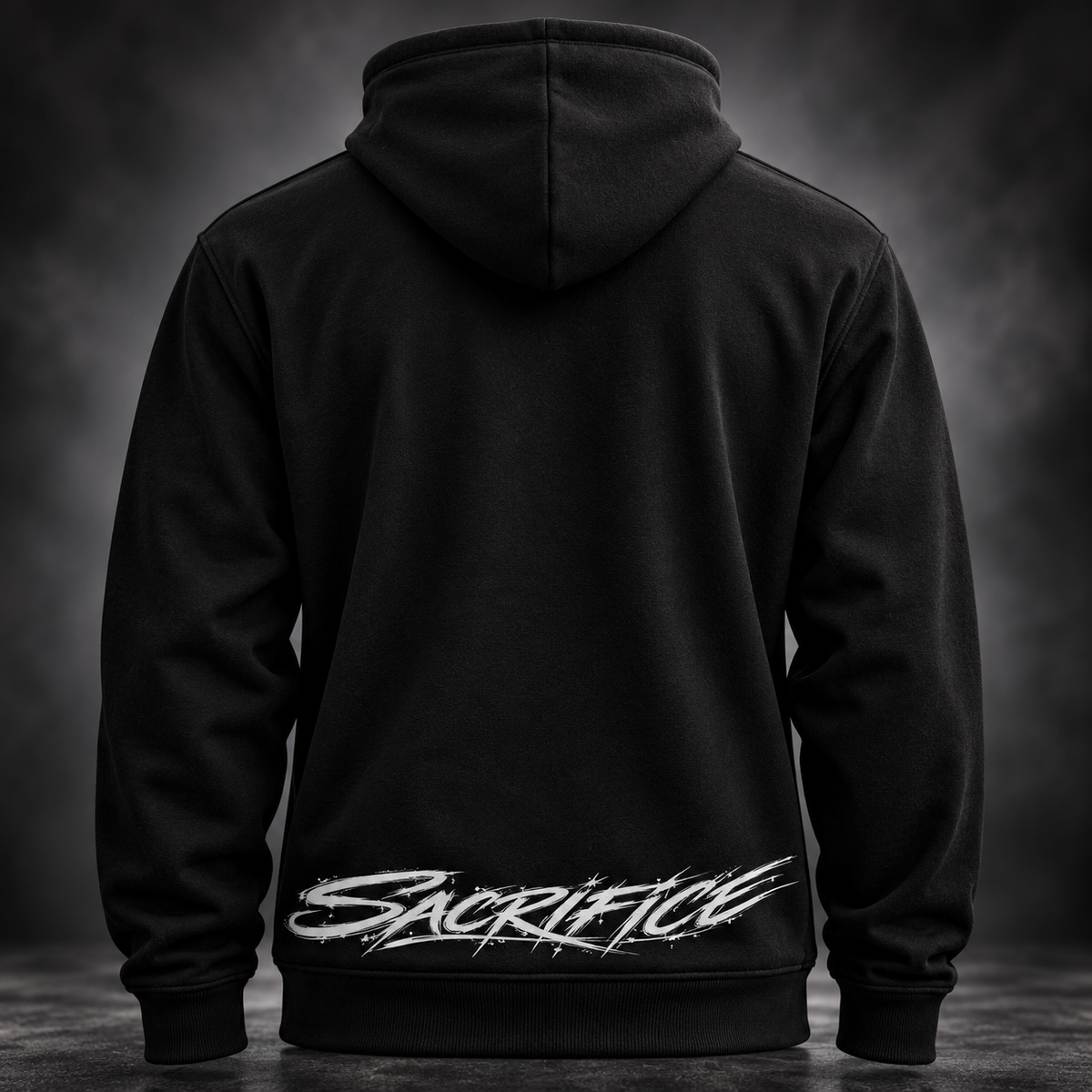 Black Unisex Hoodie & Jogger Set, 2 Piece Tracksuit, Graphic Streetwear Sweatsuit