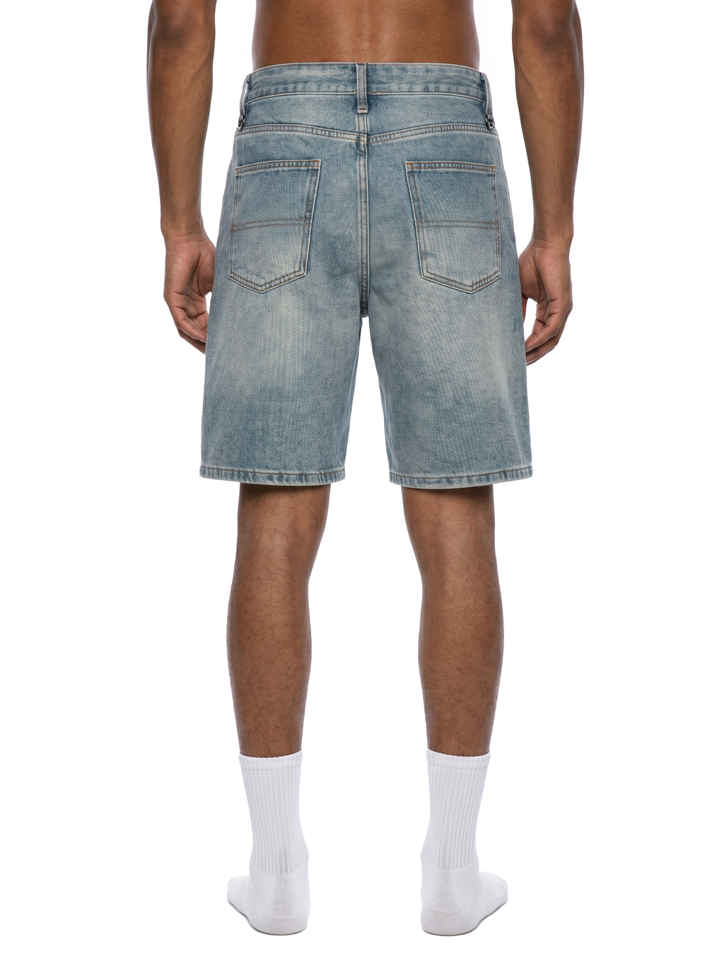 Premium Men's Vintage Wash NFEO Denim Shorts International Entrepreneur Streetwear Essentials