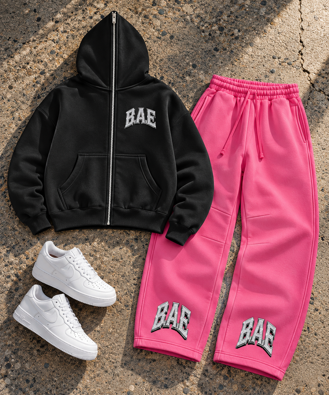 Premium Unisex Vintage Wash Barrel Leg Fleece Sweatpants B.A.E Build An Empire Entrepreneur Streetwear