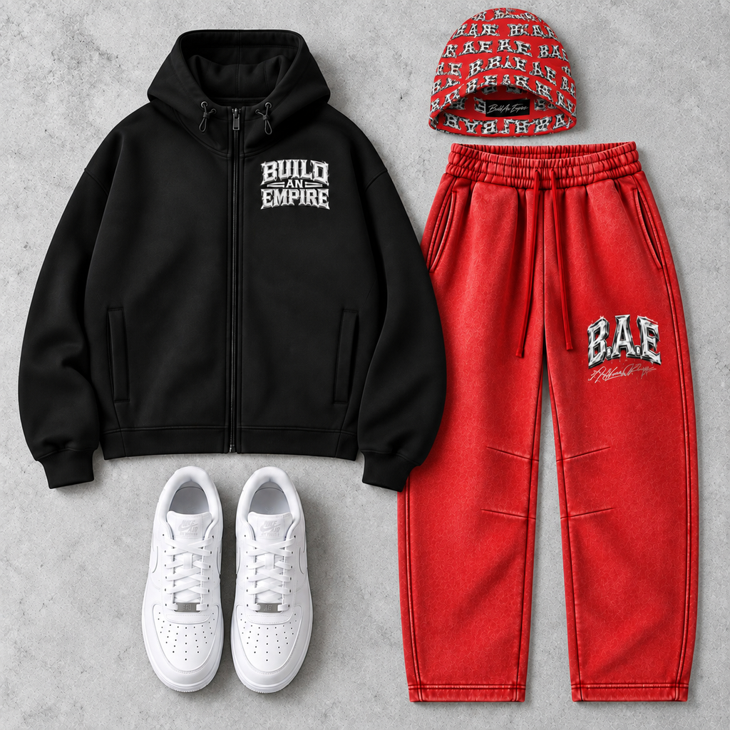 All-Over Print Unisex Beanie B.A.E Build An Empire Streetwear Accessories