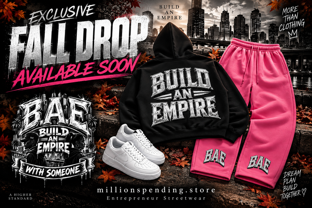 Premium Unisex Vintage Wash Barrel Leg Fleece Sweatpants B.A.E Build An Empire Entrepreneur Streetwear