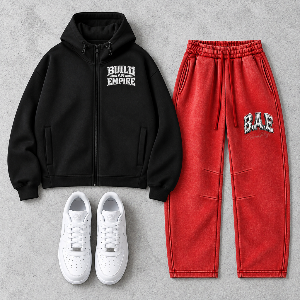 Unisex Regular Fit Full Zip Hoodie B.A.E Entrepreneur Streetwear Built For The Few