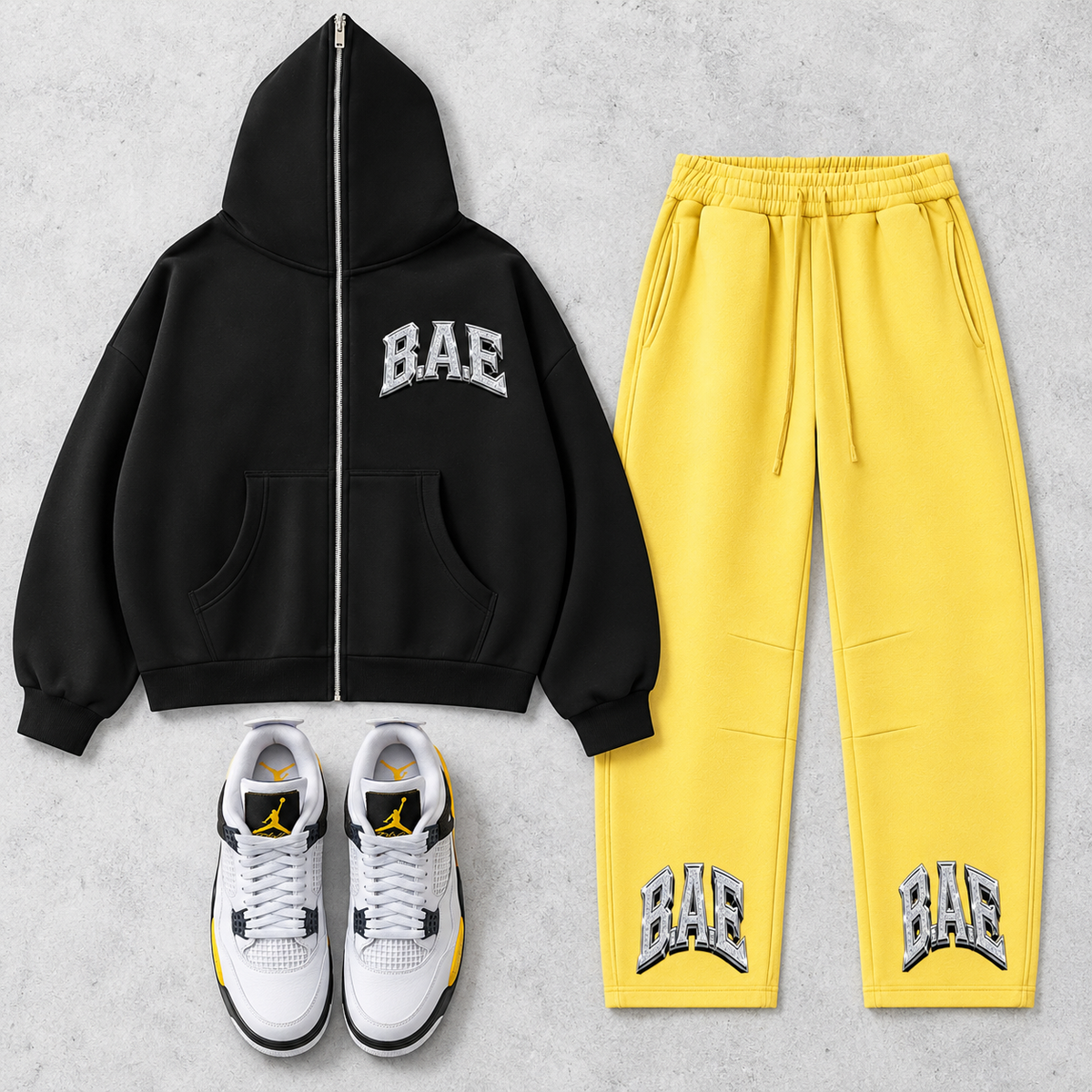 Premium Unisex Fleeced Full-Zip Boxy Crop Fit Hoodie B.A.E Build An Empire Streetwear Entrepreneur Fashion